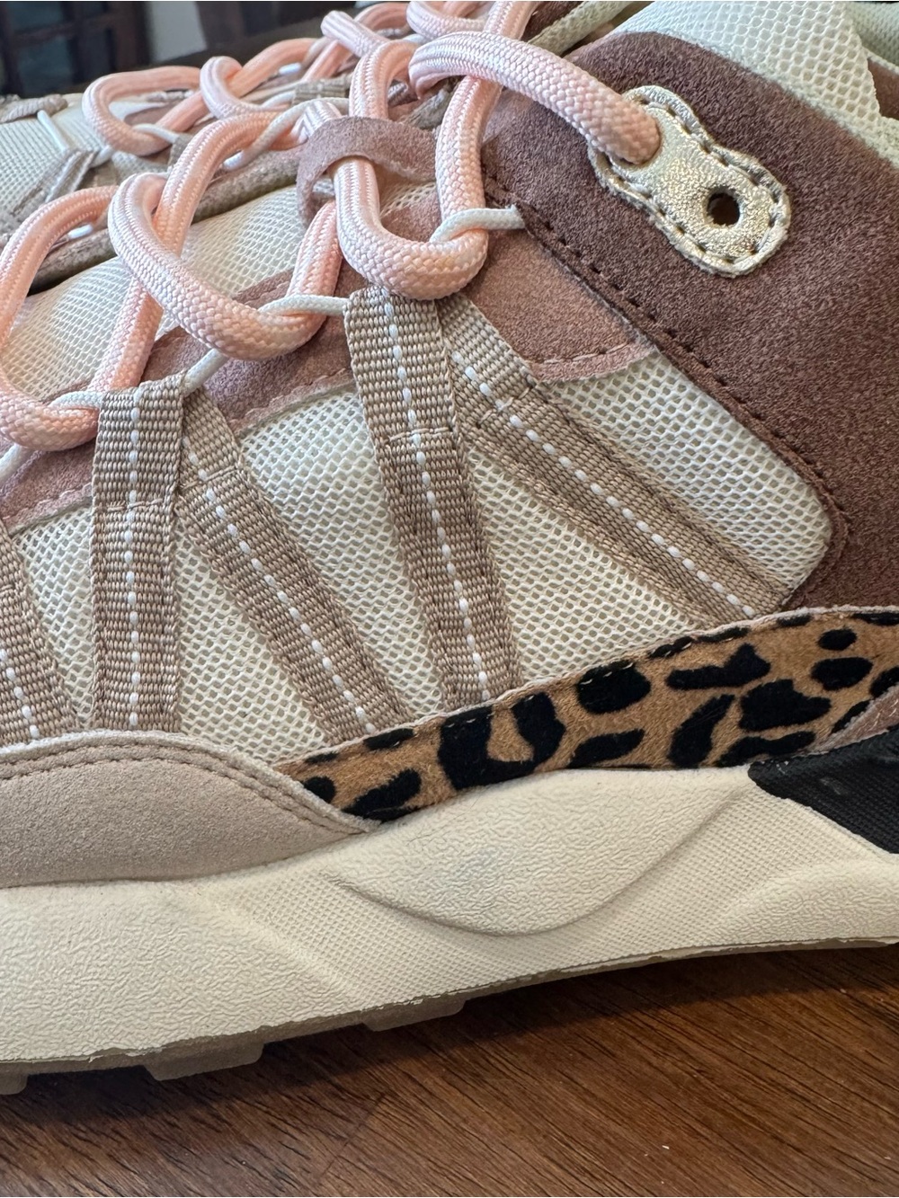 Mia Nile Sneaker Leopard Print Nuetral Chunky Women’s Size 9 NWT - Picture 3 of 12